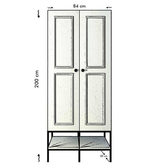 Hanah Home Martin 2 - Blanco, Negro y Dorado Hanah Home Martin 2 - Blanco, Negro y Dorado
